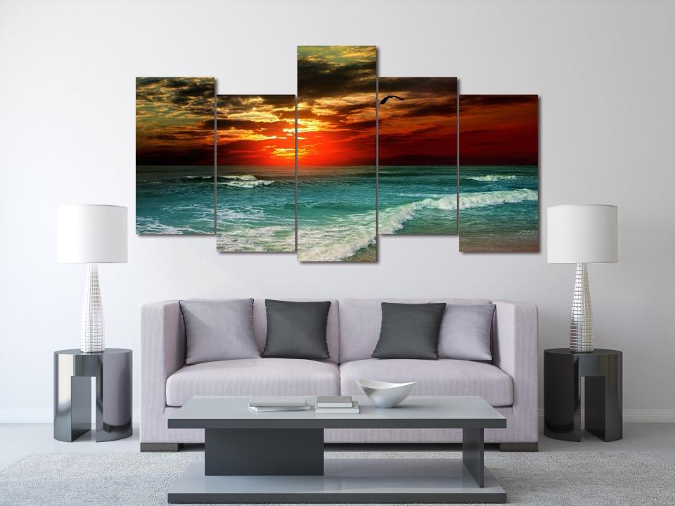 Tropical Sunset – Nature Canvas Wall Art