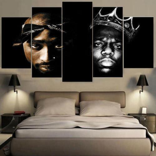 Tupac Shakur And Biggie Small Celebrity – Canvas Wall Art