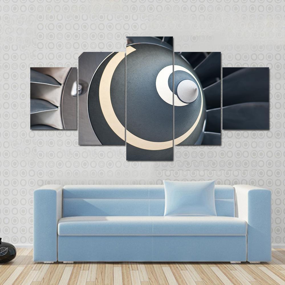 Turbine Blades Of An Aircraft Jet Engine – Automative Canvas Wall Art