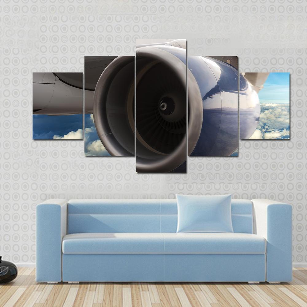 Turbine Motor Of An Airplane – Automative Canvas Wall Art