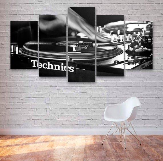 Turntable Record Deck – Music Canvas Wall Art