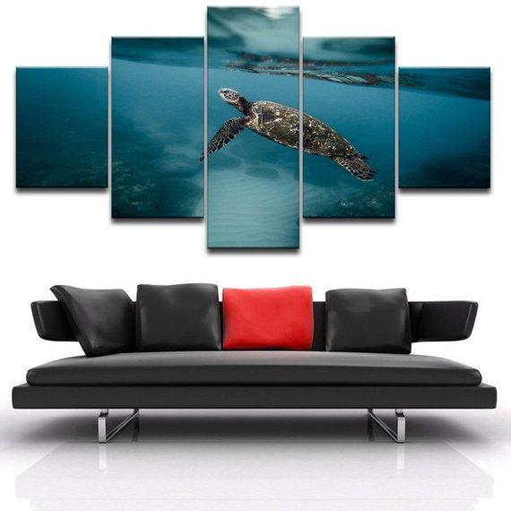 Turtle 3 – Animal Canvas Wall Art