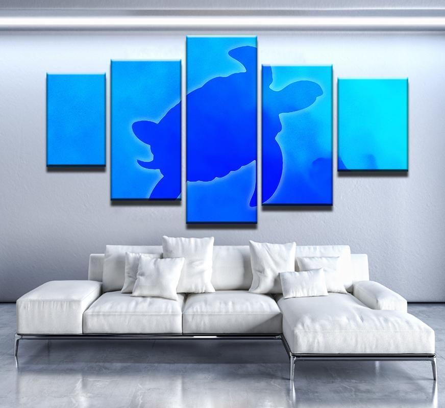 Turtle Under The Sea – Animal Canvas Wall Art