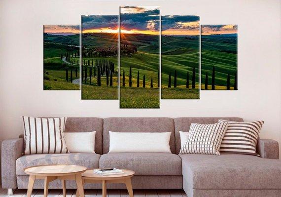 Tuscany Italy Landscape Photography – Nature Canvas Wall Art
