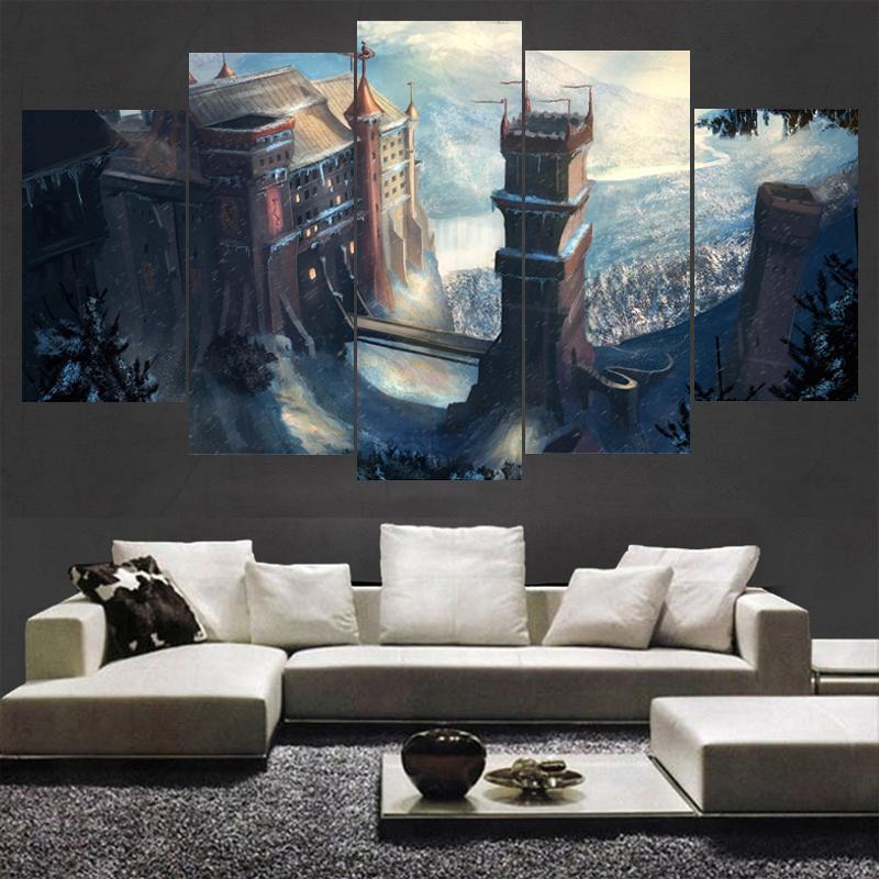 Tv Play Game Of Thrones Castle – Movie Canvas Wall Art
