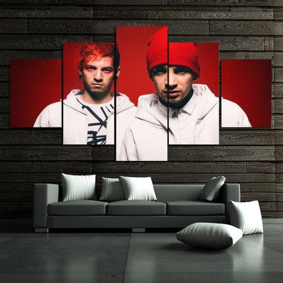 Twenty One Pilots Famous Person Canvas Wall Art