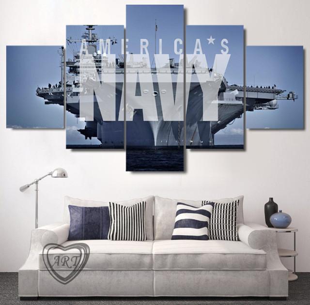 U.S. Navy Aircraft Carrier – Automative Canvas Wall Art