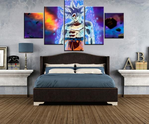 Ultra Instinct Goku Migatte No Gokui Dragon Ball Super Anime Canvas Wall Art