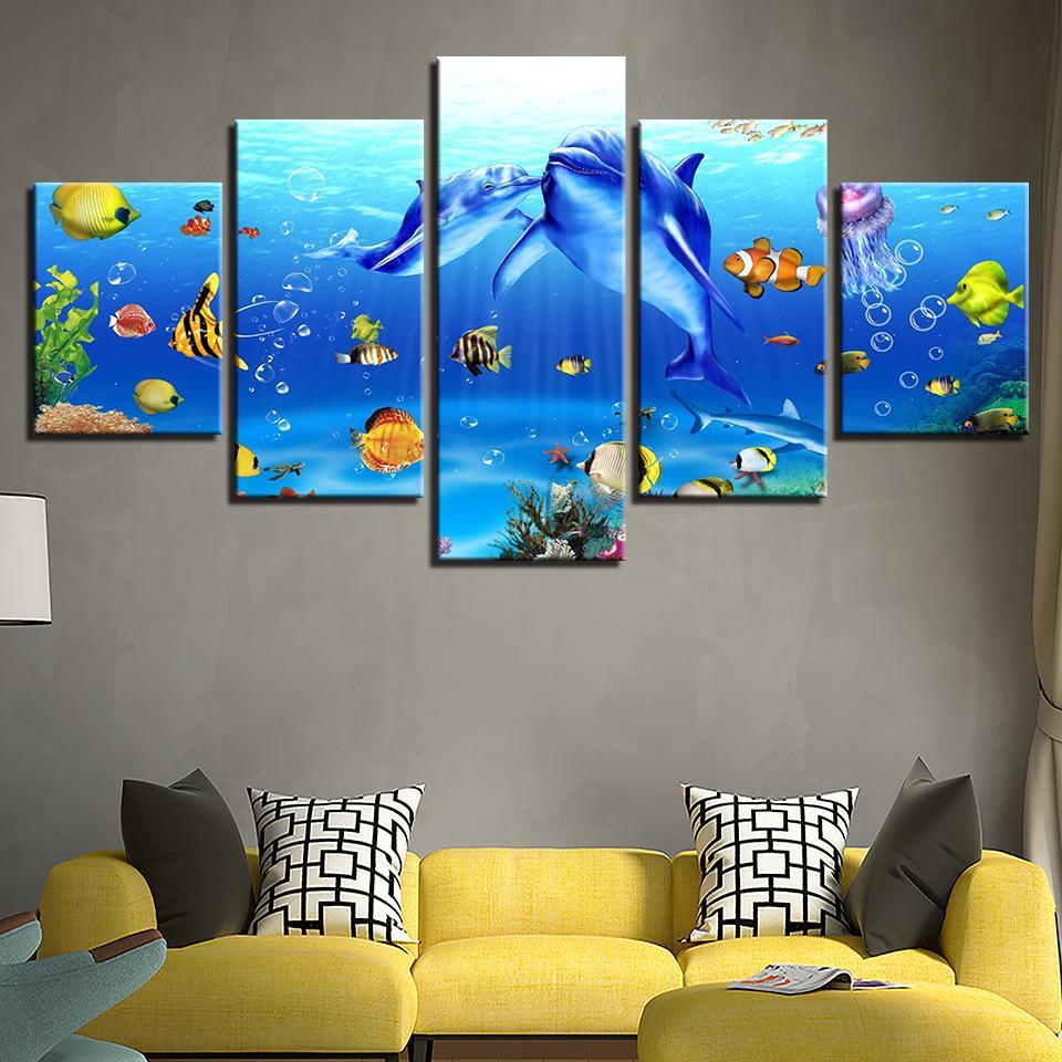 Underwater Nemo Fishs – Nature Canvas Wall Art