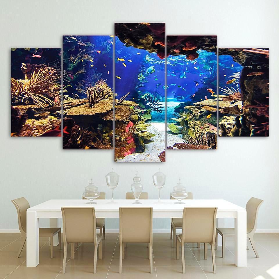 Underwater Sea Fish Coral Reefs – Ocean Canvas Wall Art