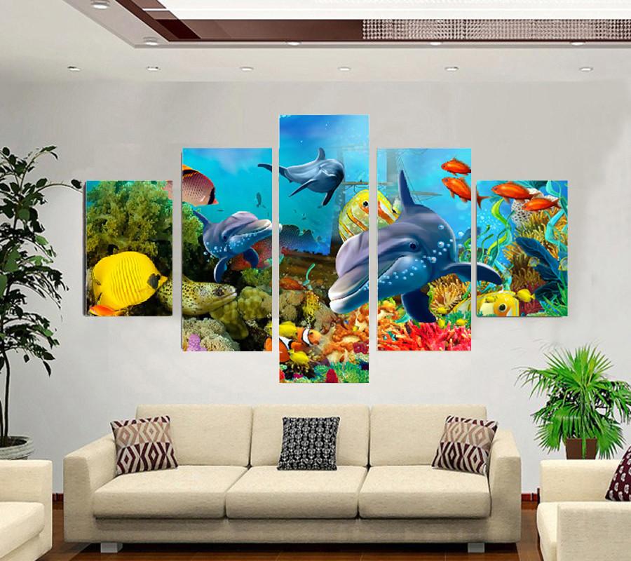 Underwater World – Animal Canvas Wall Art