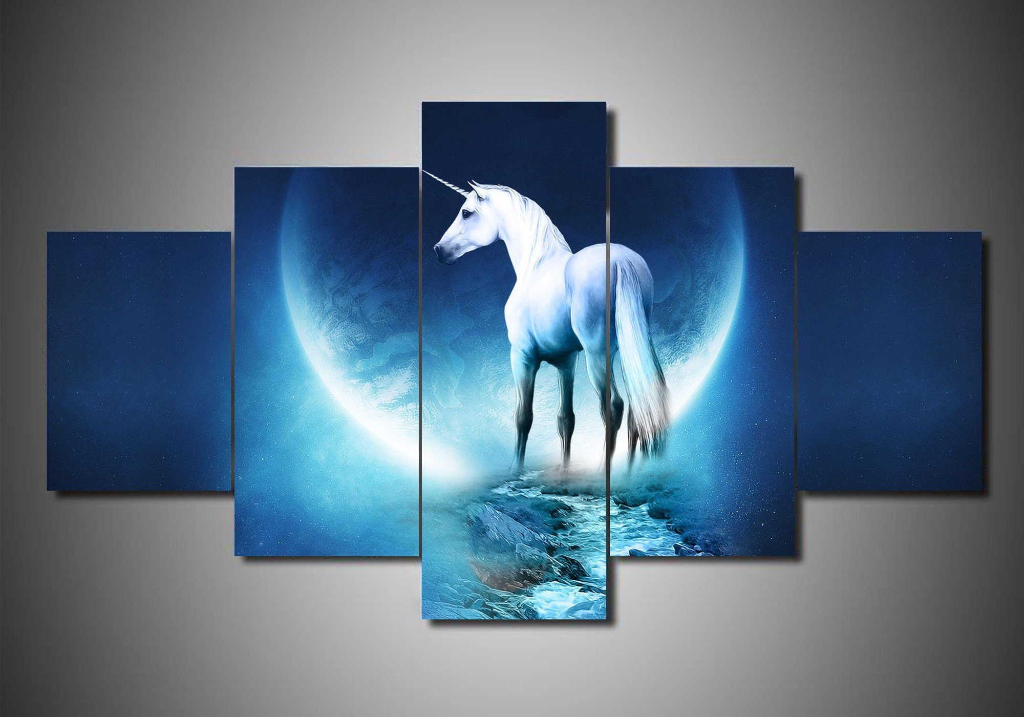 Unicorn 10 – Abstract Animal Canvas Wall Art