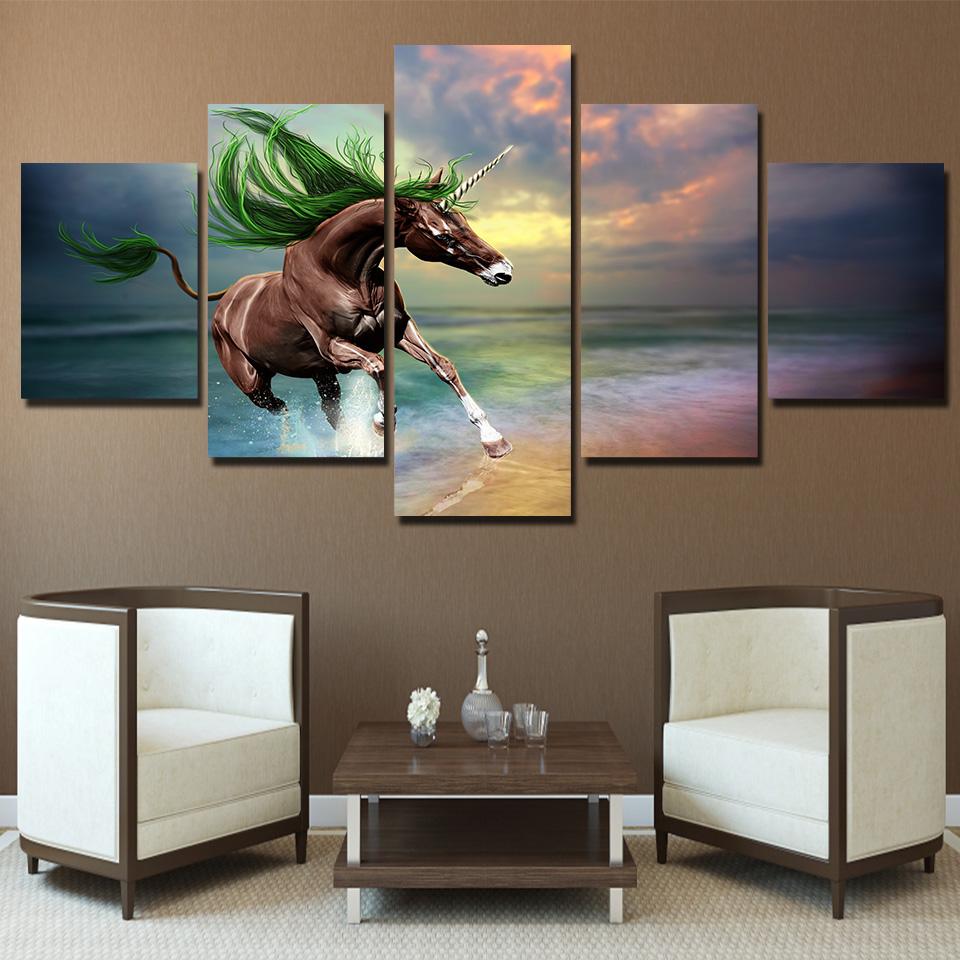 Unicorn Painting Un-005 – Animal Canvas Wall Art