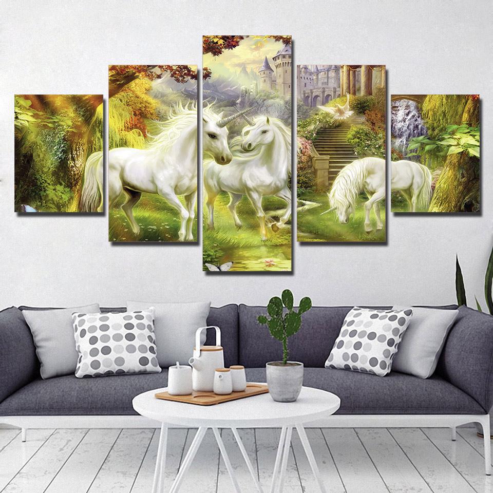 Unicorn Painting Un-006 – Animal Canvas Wall Art