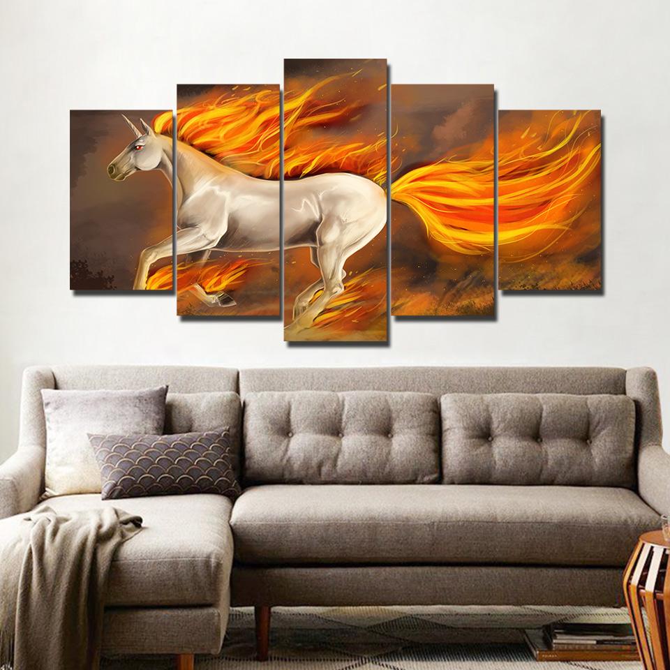 Unicorn Painting Un-010 – Animal Canvas Wall Art