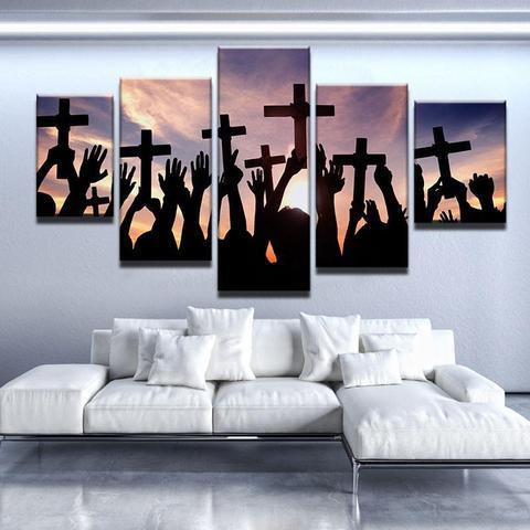 Unity Prayer – Religion Canvas Wall Art