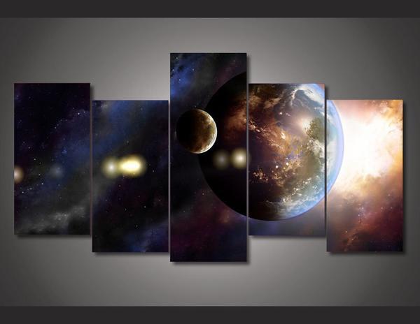 Universe Galaxy Planet – Space Canvas Wall Art