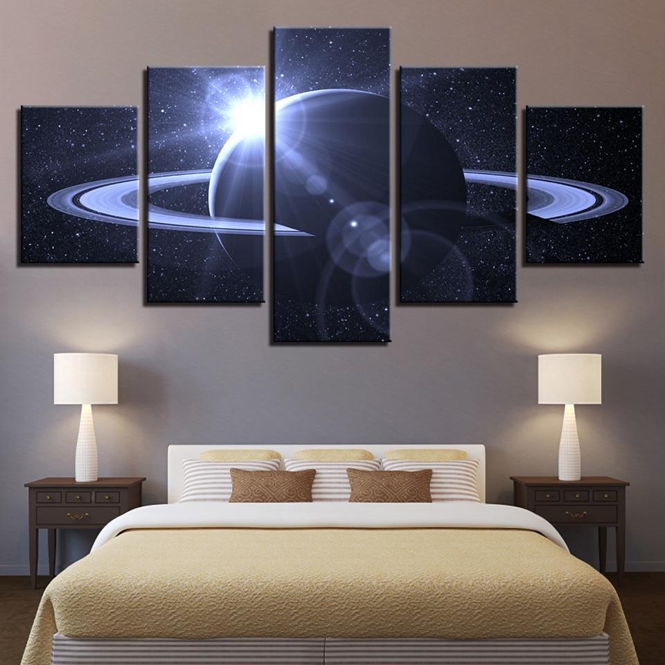 Universe Planet Halo – Space Canvas Wall Art