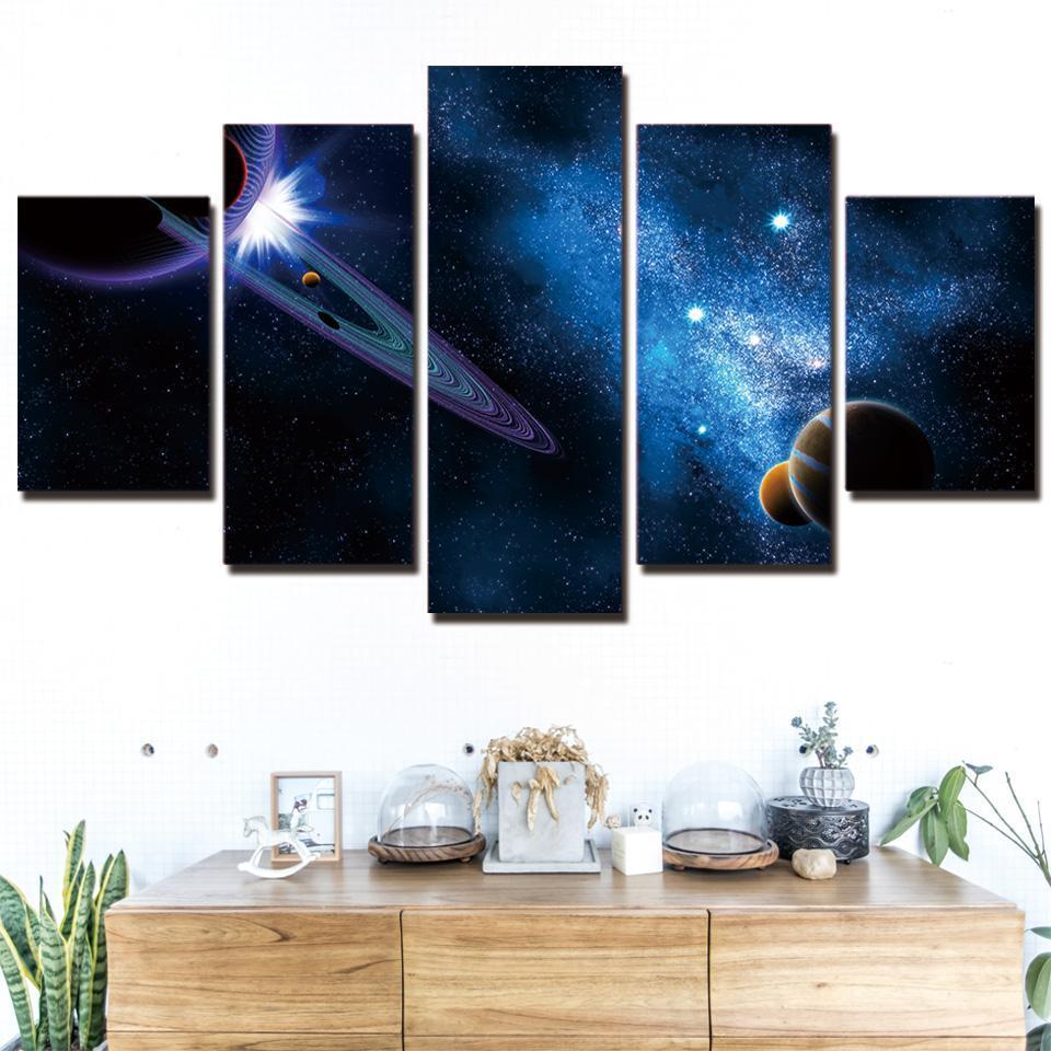 Universe Space Fantasy Planet – Space Universe Canvas Wall Art