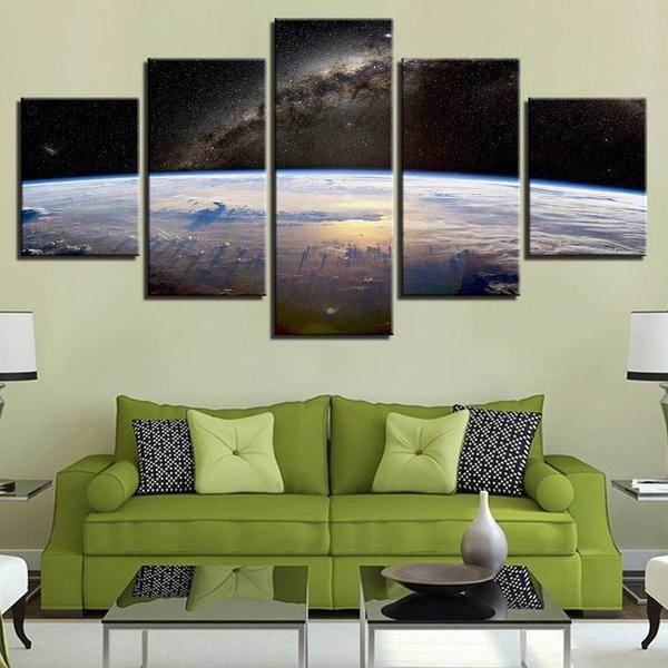 Universe Space View Planet Horizon – Space Canvas Wall Art