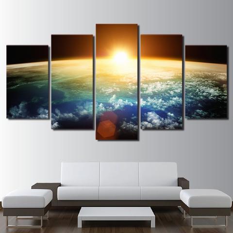 Universe Sunshine Space Canvas Wall Art