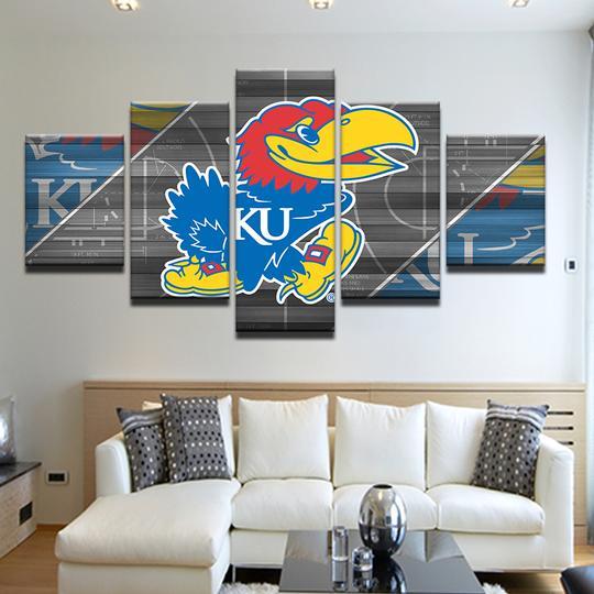 University Of Kansas Ku Jayhawks Sport Canvas Wall Art