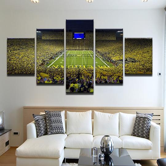 University Of Michigan Big House Stadium – Sport Canvas Wall Art