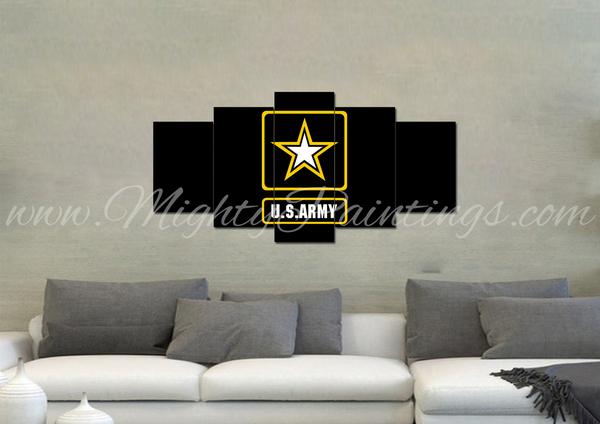 Us Army Rangers Military Canvas Wall Art