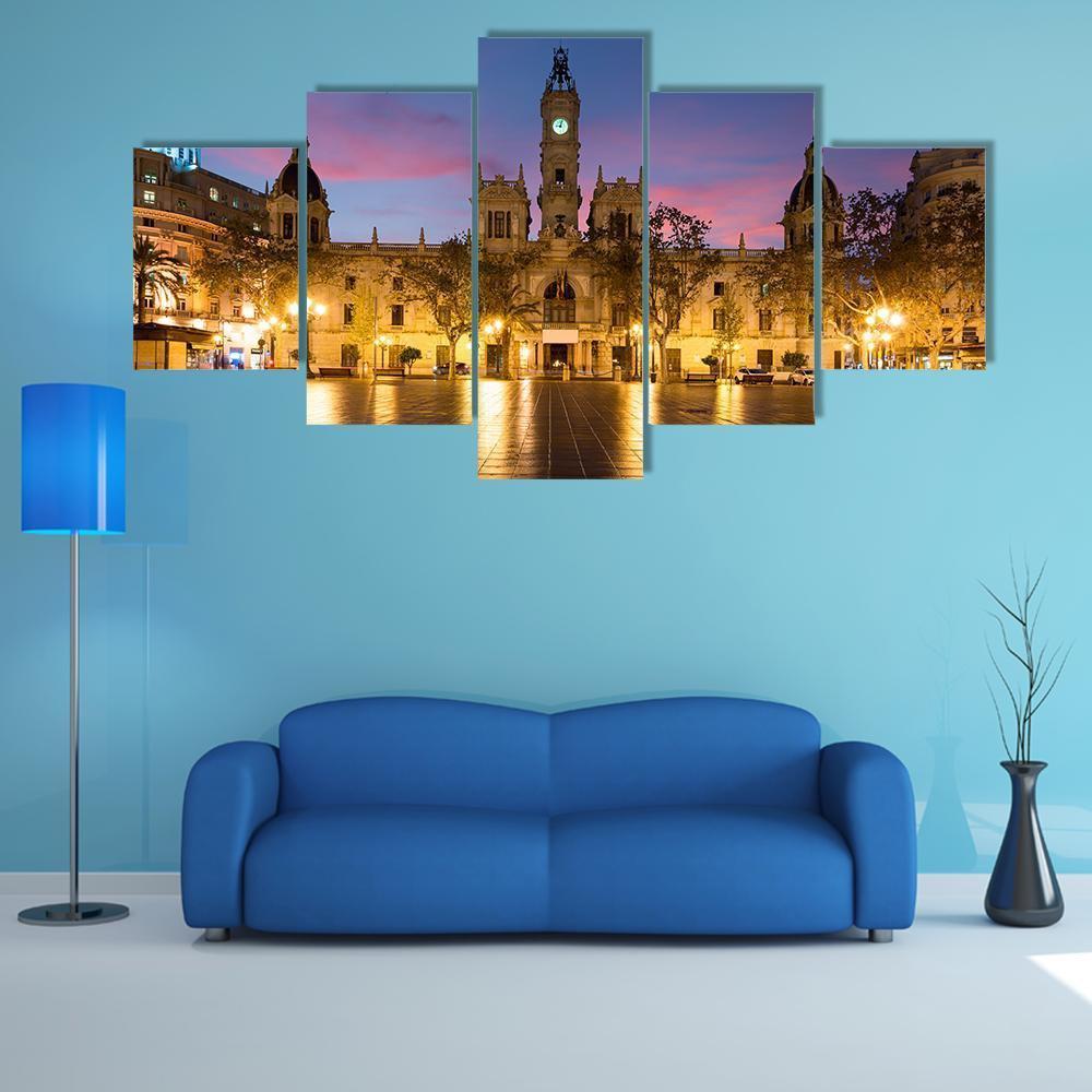 Valencia City Hall In Spain – Religion Canvas Wall Art