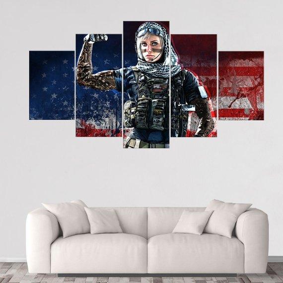 Valkyrie Rainbow Six Siege – Gaming Canvas Wall Art