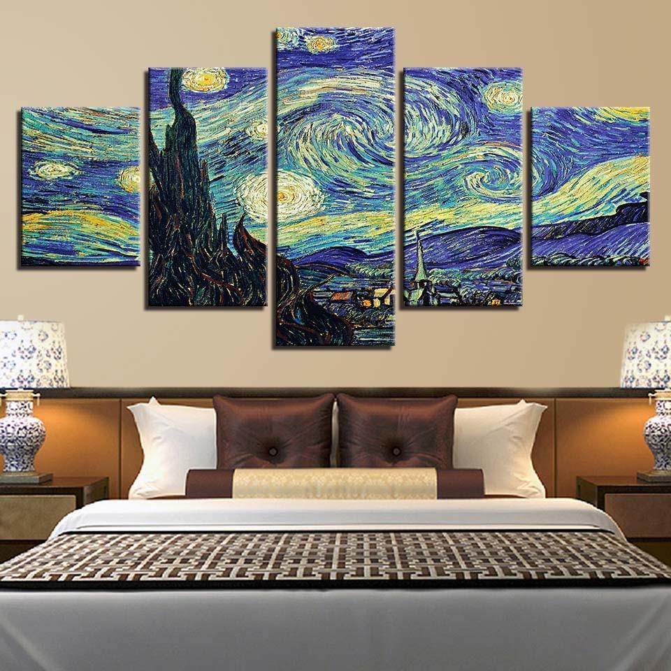 Van Gogh Starry Night 5 – Space Canvas Wall Art
