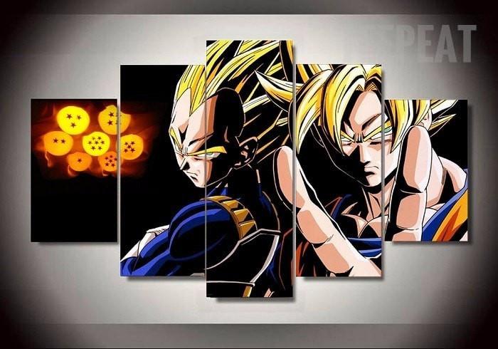 Vegeta And Goku Duo – Anime Canvas Wall Art