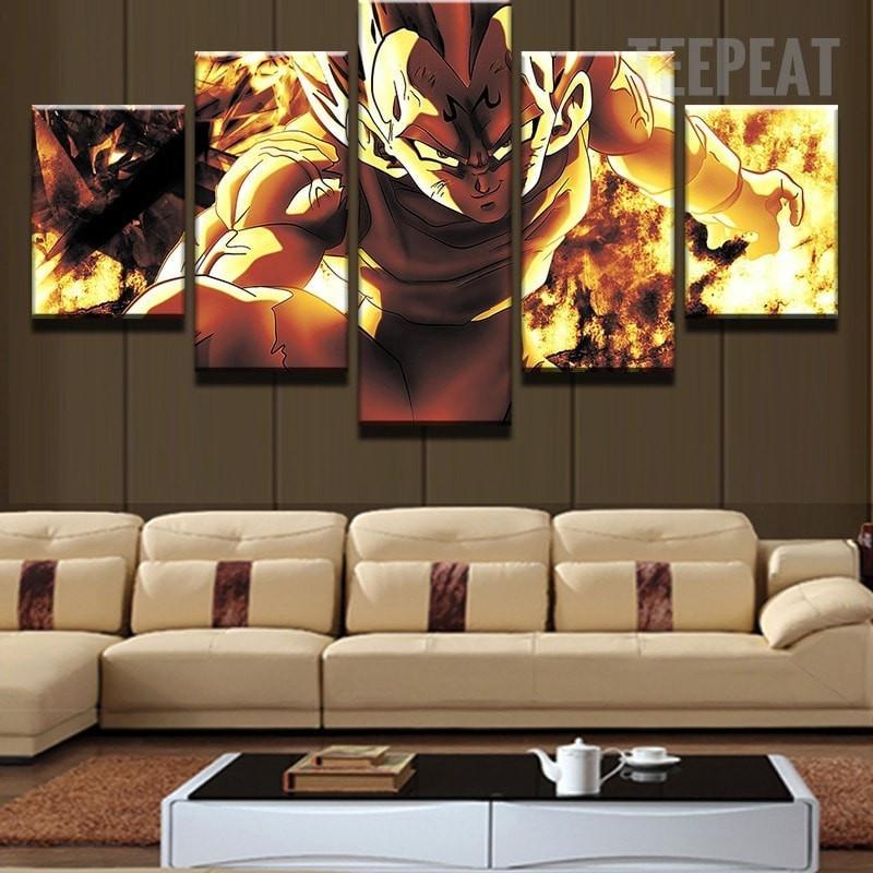 Vegeta The Prince Of Sayan Anime Canvas Wall Art