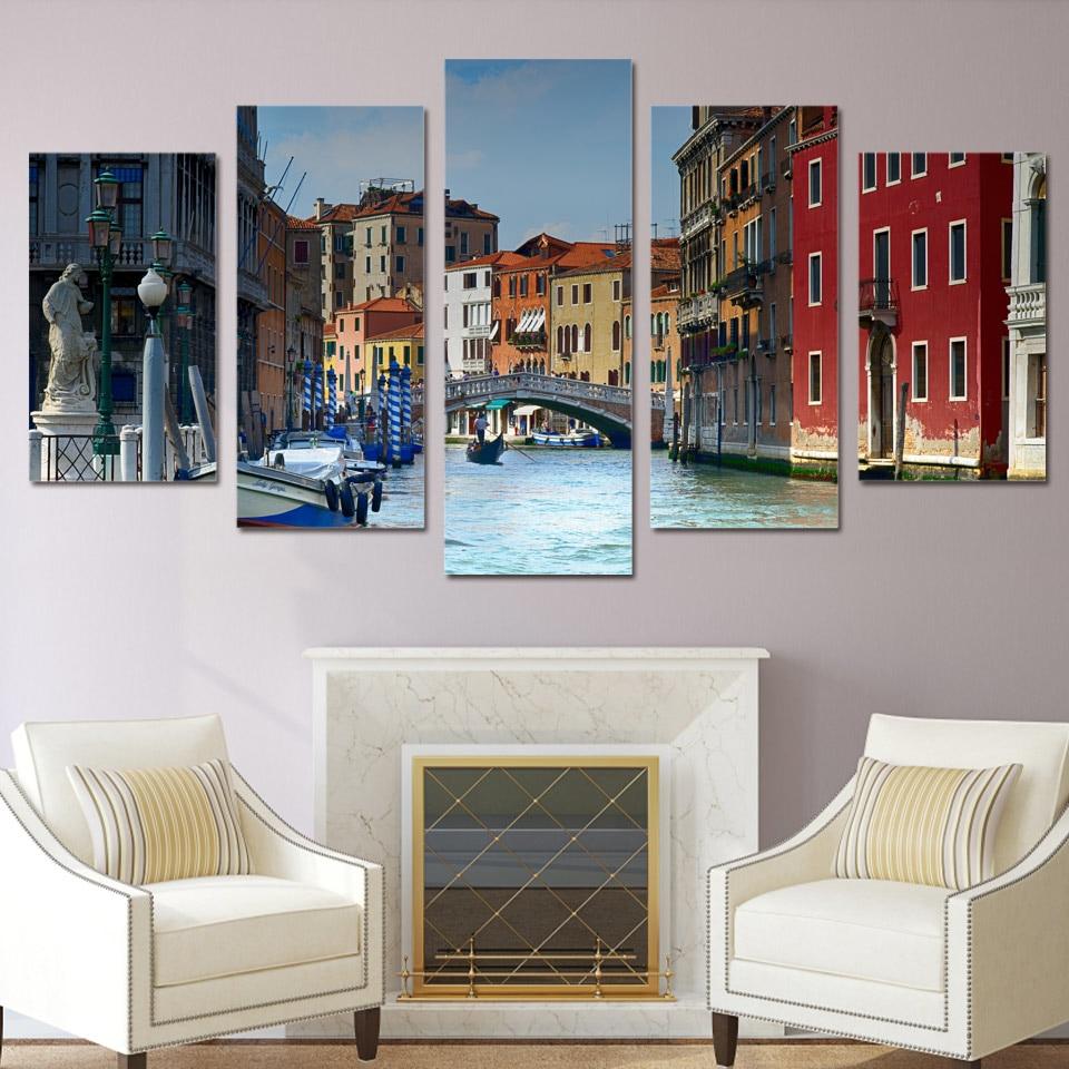 Venice Water City House – Nature Canvas Wall Art