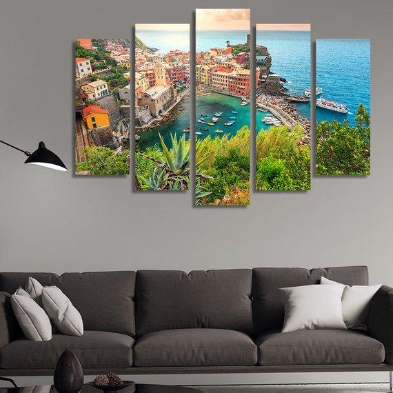 Vernazza Garden Cinque Terre National Park – Nature Canvas Wall Art