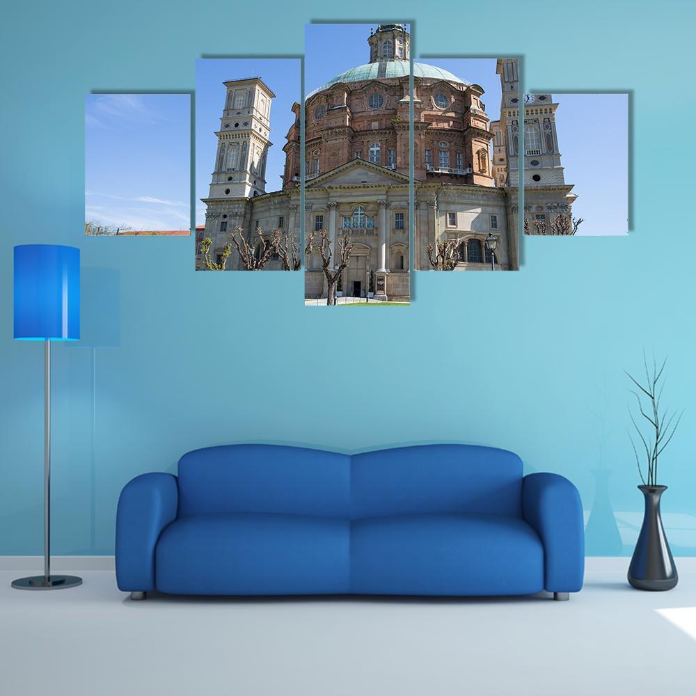 Vicoforte Sanctuary Church In Italy – Religion Canvas Wall Art