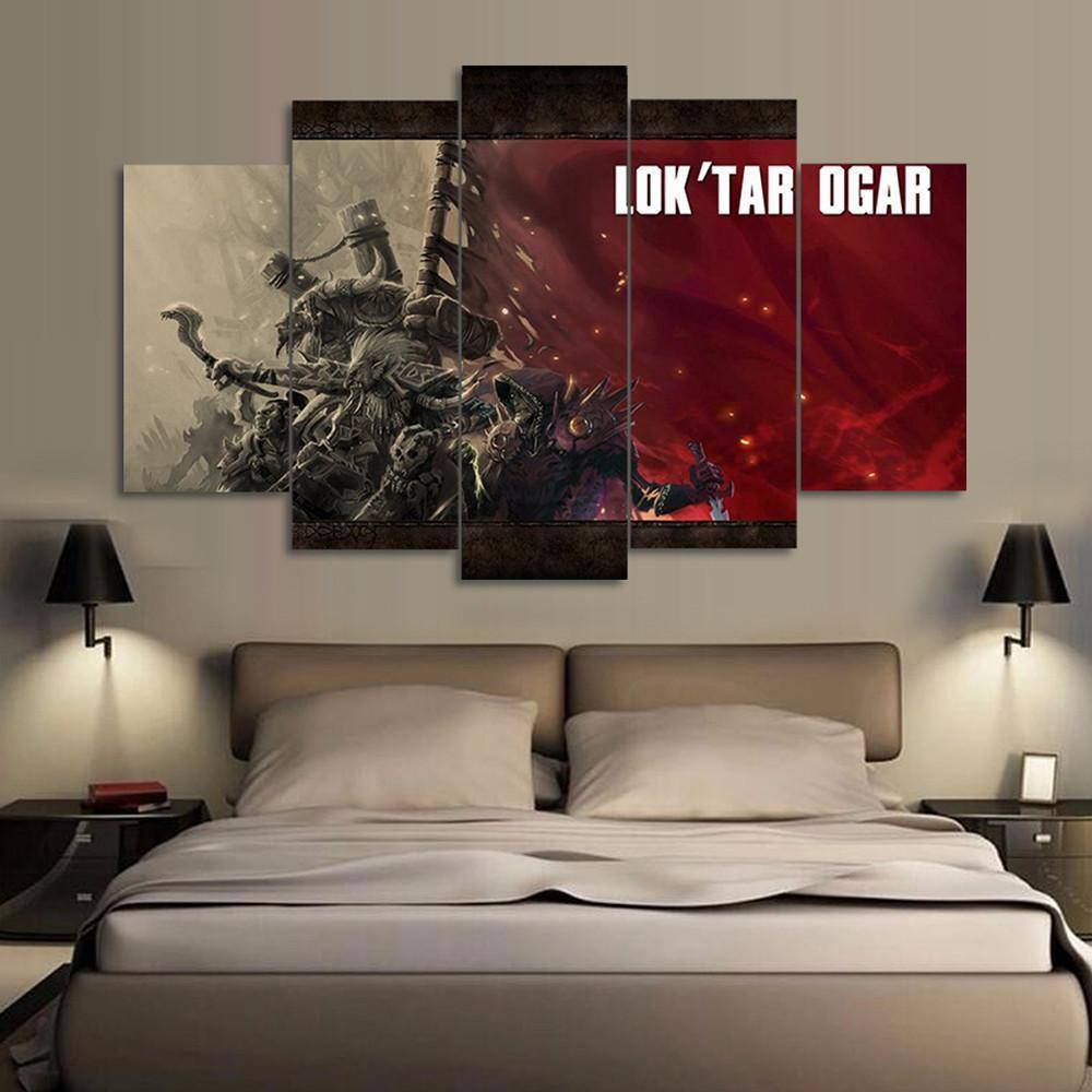 Victory Or Death! Lok Tar Ogar – Abstract Canvas Wall Art
