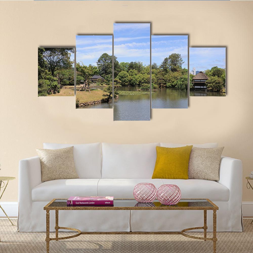 View Of Japanese Landscape Garden – Nature Canvas Wall Art