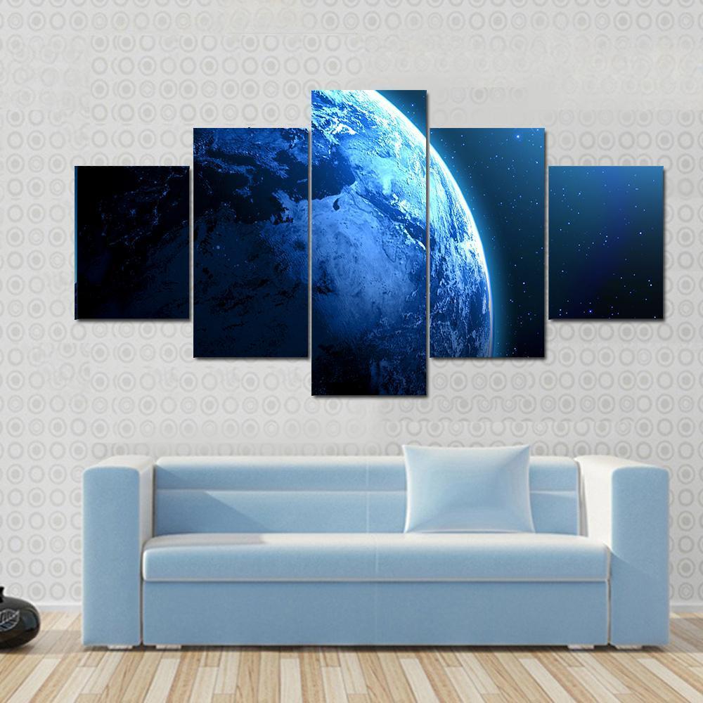 View Of Planet From Space – Space Canvas Wall Art