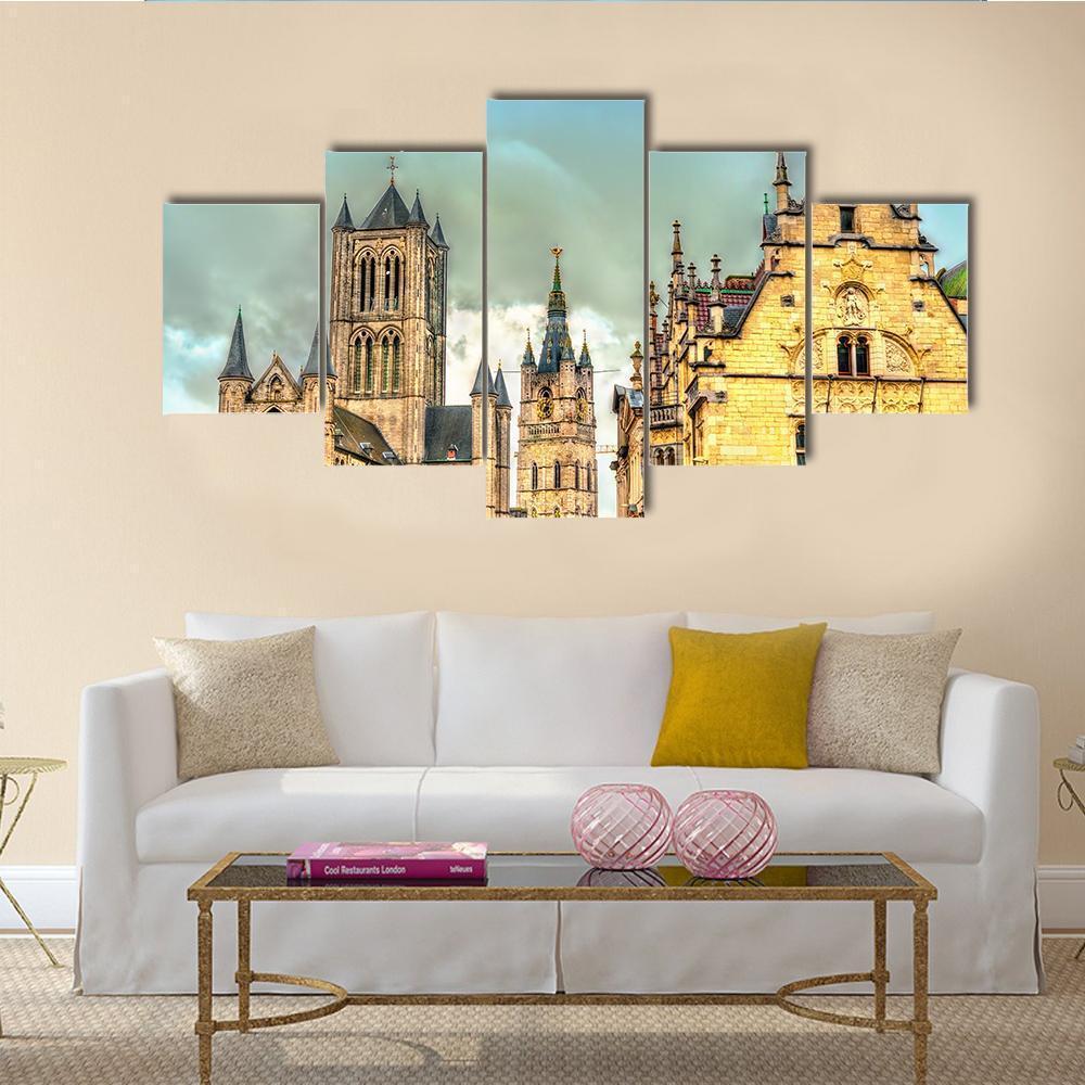 View Of St Nicholas Church – Religion Canvas Wall Art