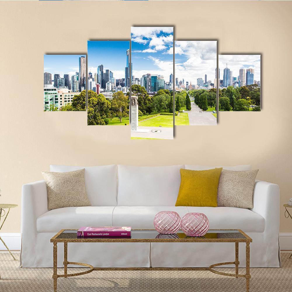 View Of The Melbourne City – Nature Canvas Wall Art