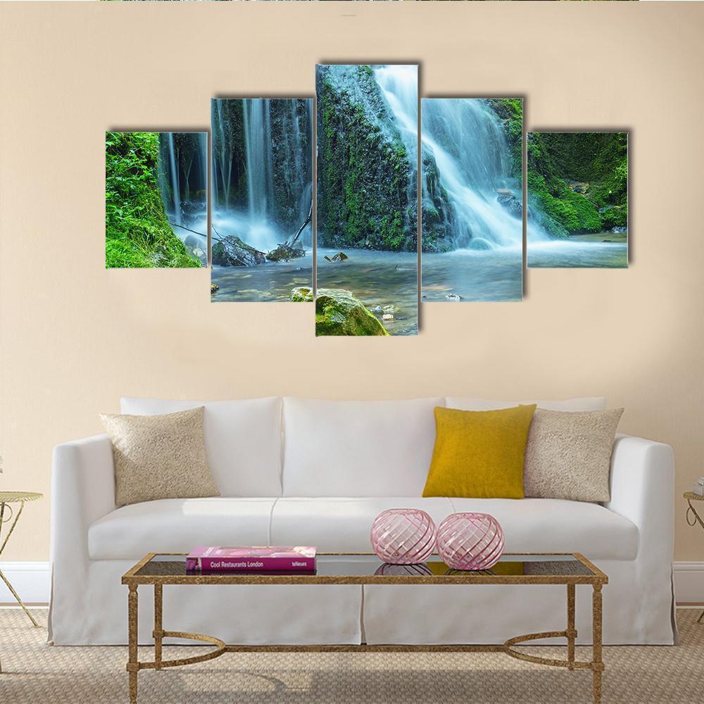 View Of Waterfall – Nature Canvas Wall Art