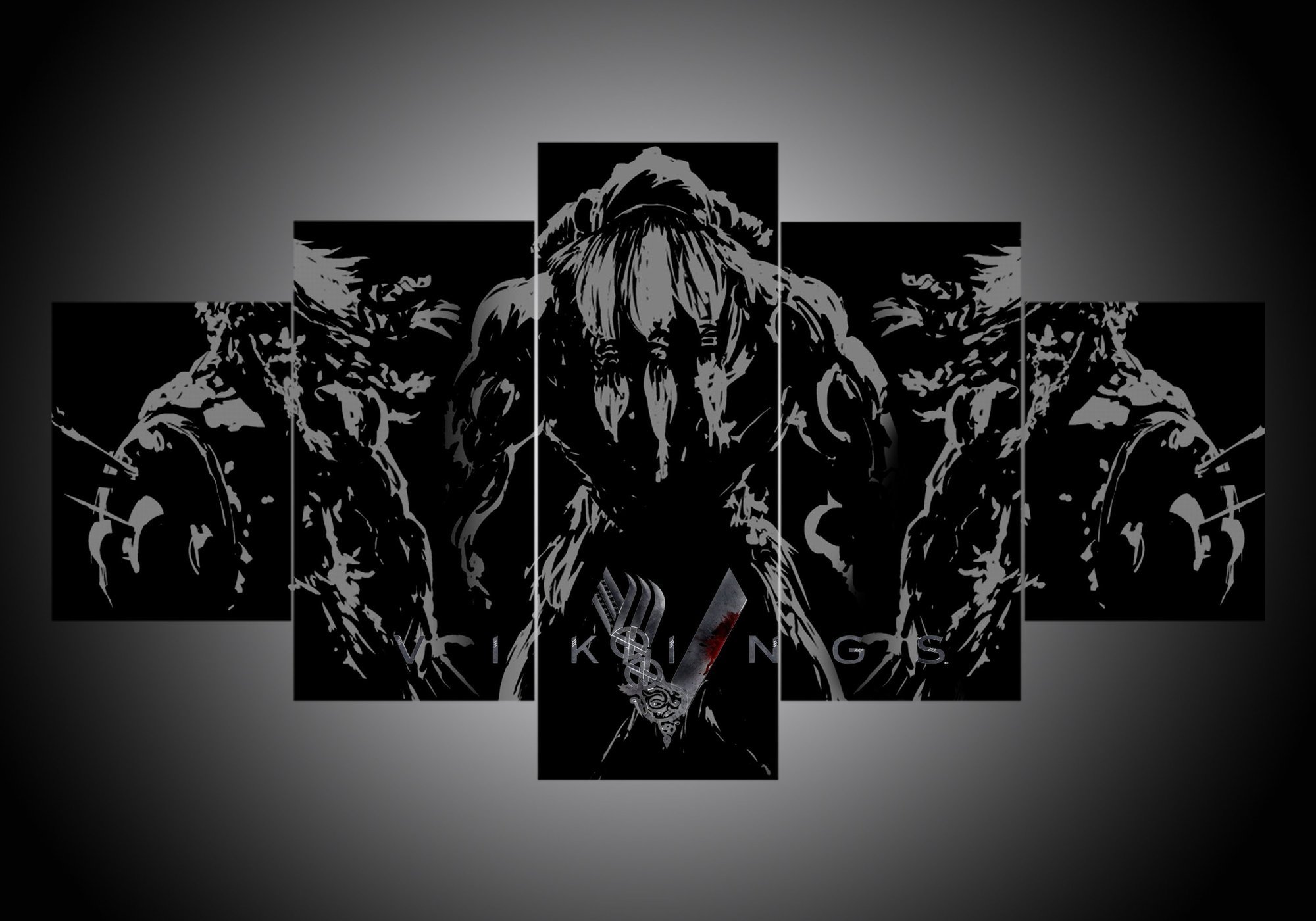 Vikings 2 – Abstract Canvas Wall Art