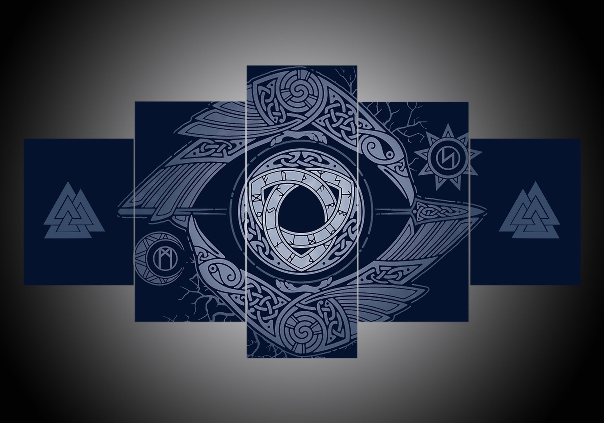 Vikings 5 – Abstract Canvas Wall Art