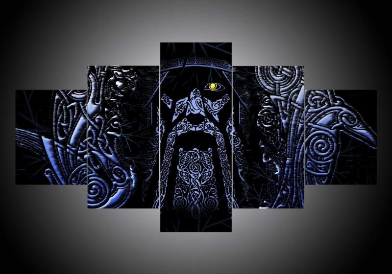 Vikings 7 – Abstract Canvas Wall Art