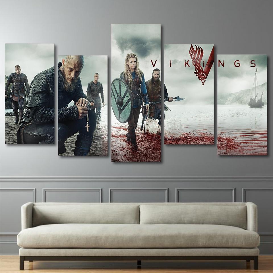 Vikings Ragnar Lodbrok 01 – Movie Canvas Wall Art