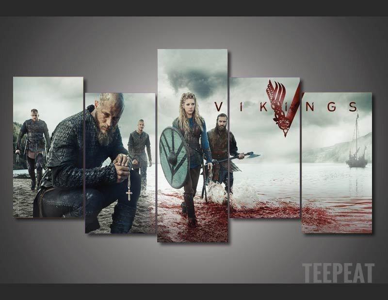 Vikings – Ragnar Lodbrok – Movie Canvas Wall Art