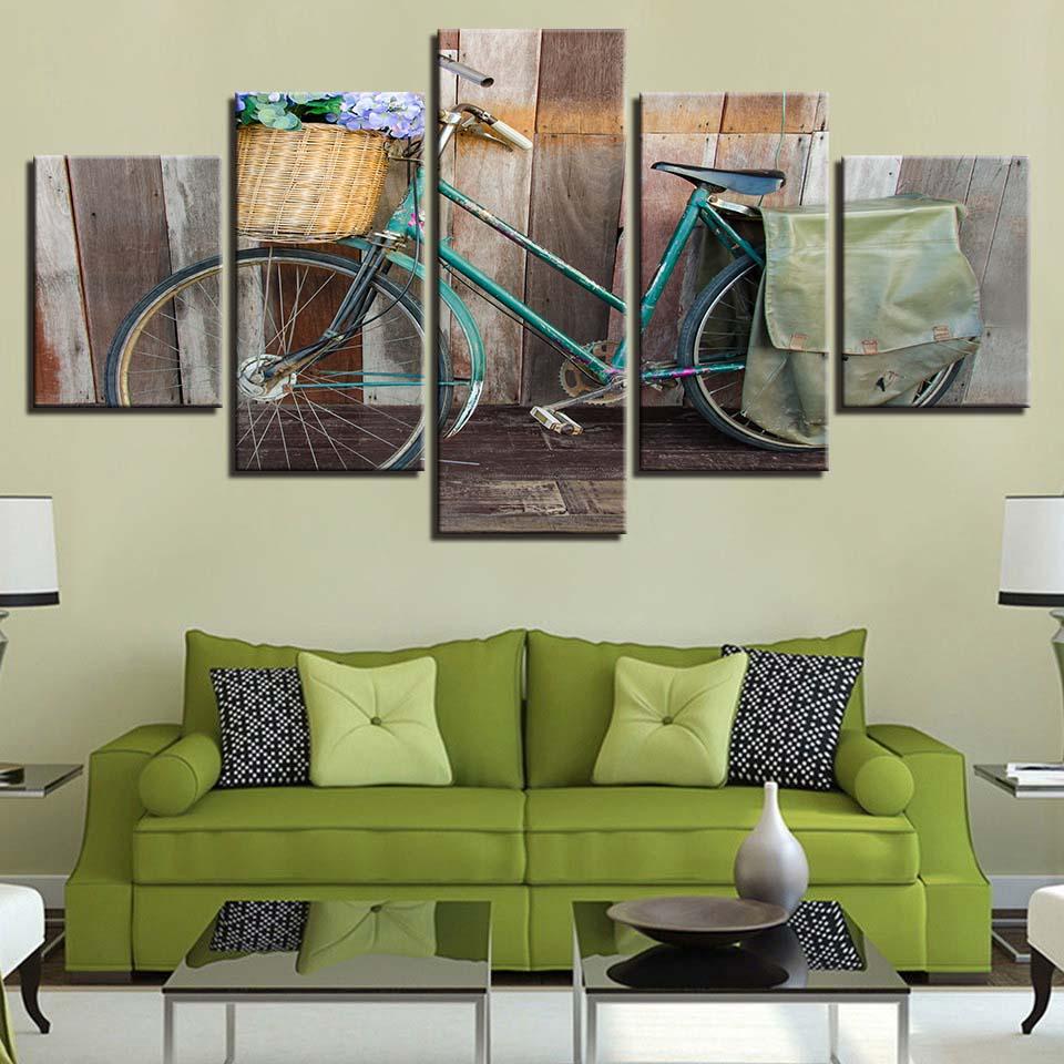 Vintage Bike 2 – Nature Canvas Wall Art