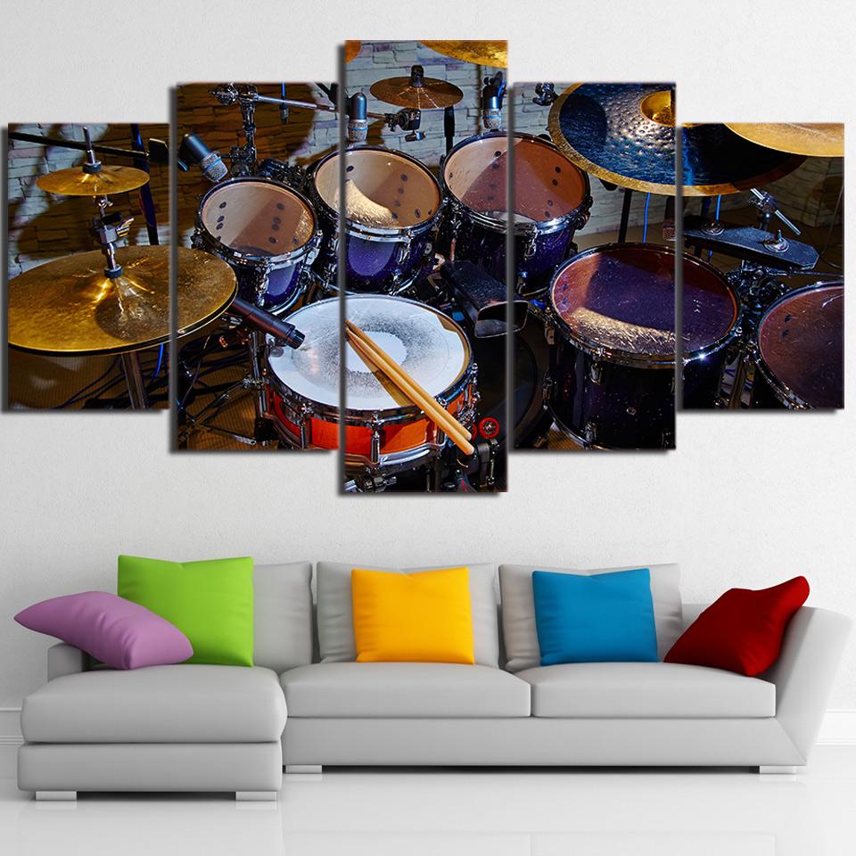 Vintage Drums Stick – Music Canvas Wall Art
