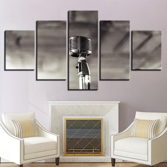 Vintage Microphone – Music Canvas Wall Art